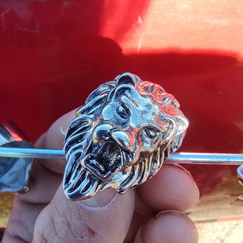 Stainless Steel Lion Ring